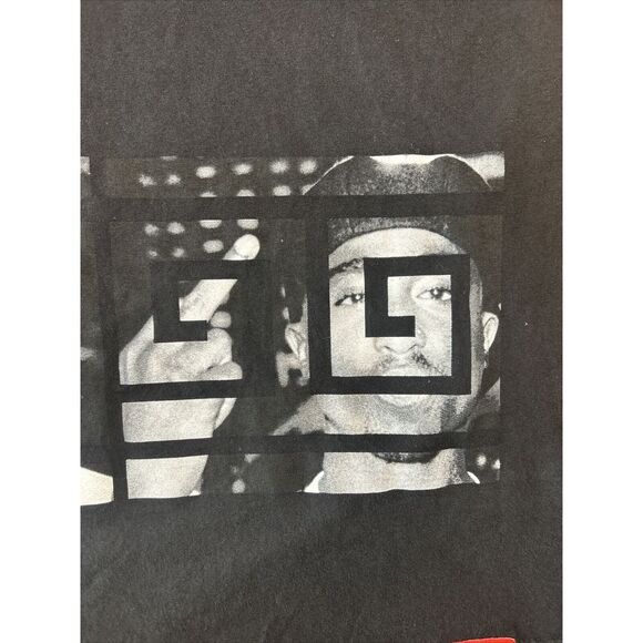 Breezy Excursion Best T Shirt Black Tupac Notorious BIG Mens L Large 90s Rap - Picture 3 of 16
